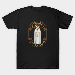 Our Lady of Fatima Rosary Prayer Holy Blessed Mary Catholic T-Shirt